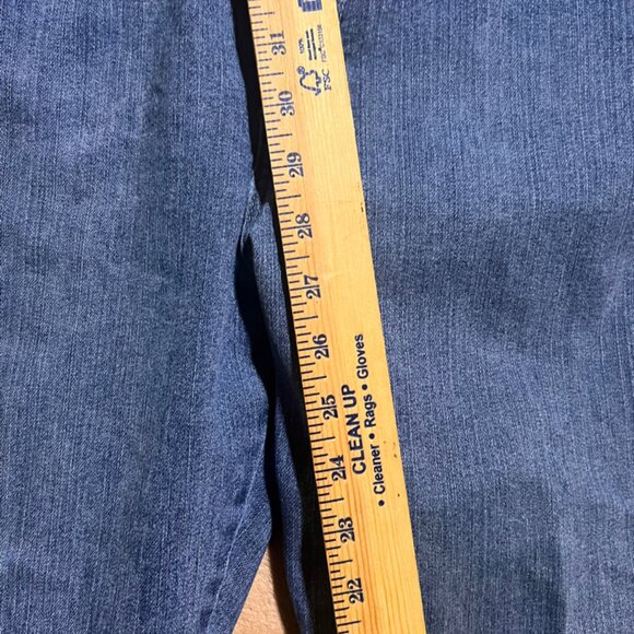 Lee Women 16 Petite Denim Blue Classic Fit Straight Leg 5 Pocket Jeans (V) - Picture 3 of 8